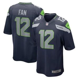 12s seattle seahawks nike game team jersey College navy