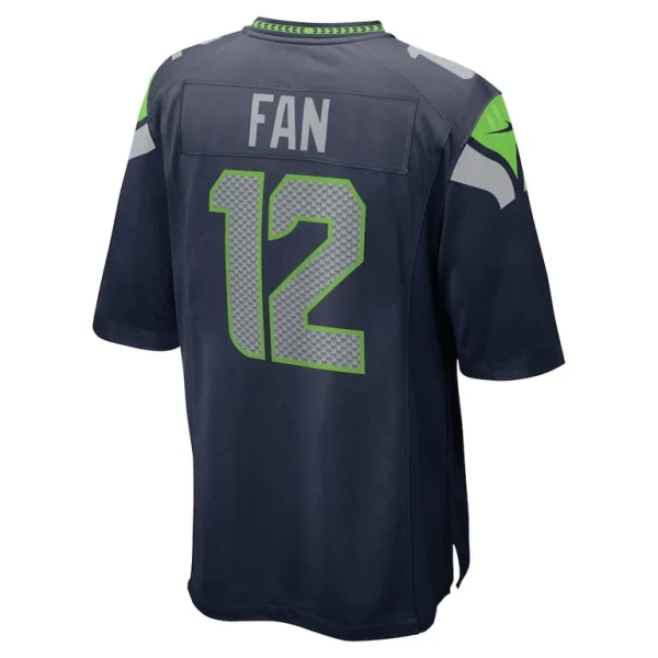 12s seattle seahawks nike game team jersey College navy L