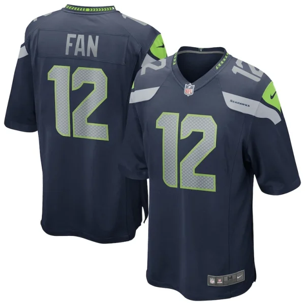 12s seattle seahawks nike team game jersey College navy