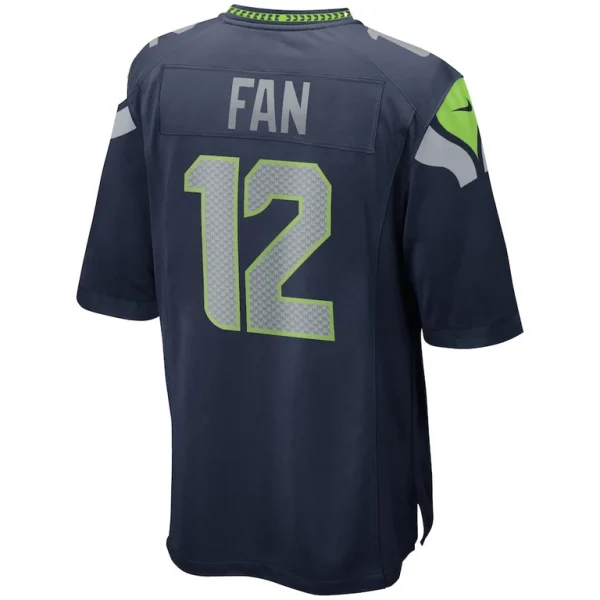 12s seattle seahawks nike team game jersey College navy L