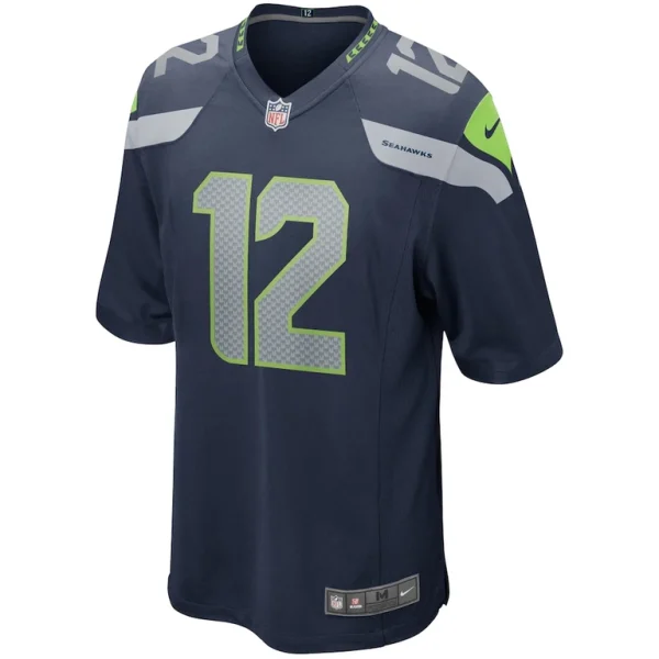 12s seattle seahawks nike team game jersey College navy M