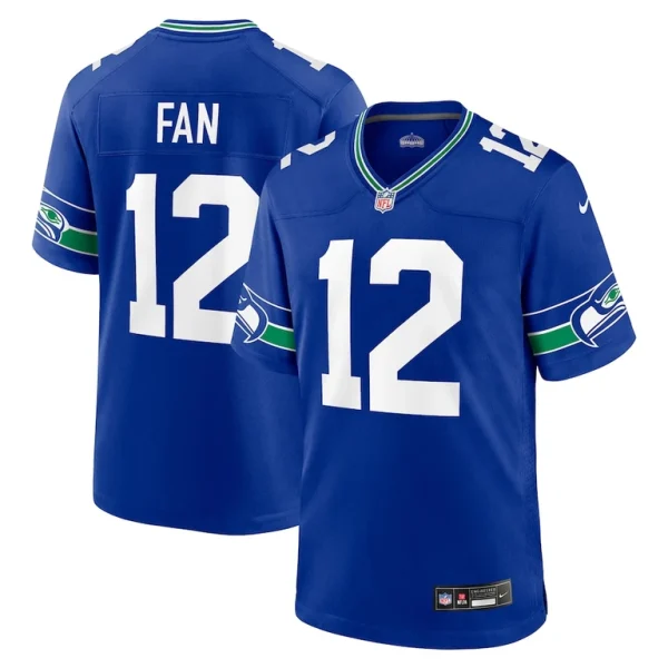12s seattle seahawks nike throwback player game jersey Royal