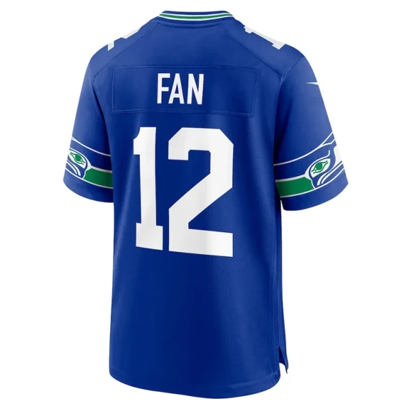 12s seattle seahawks nike throwback player game jersey Royal L