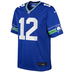 12s seattle seahawks nike youth game jersey Royal Yth M