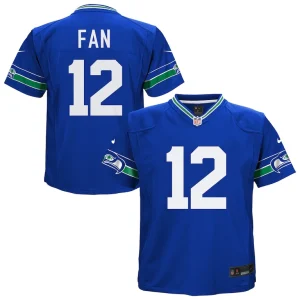 12th fan seattle seahawks nike toddler game jersey Royal