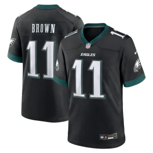 A.j. brown philadelphia eagles nike alternate game jersey Black