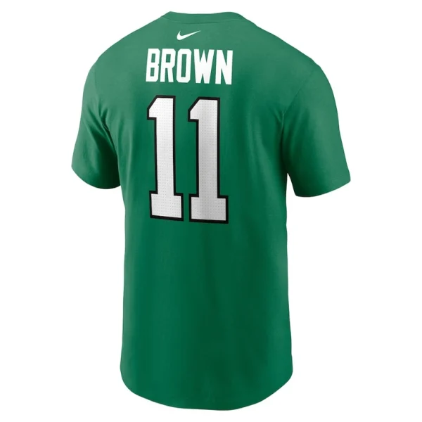 A.j. brown philadelphia eagles nike alternate player name number t shirt Kelly green L