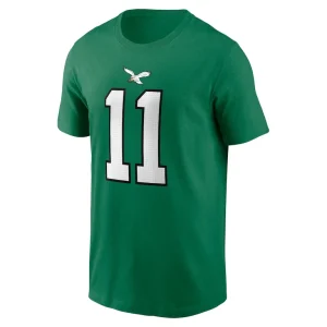 A.j. brown philadelphia eagles nike alternate player name number t shirt Kelly green M