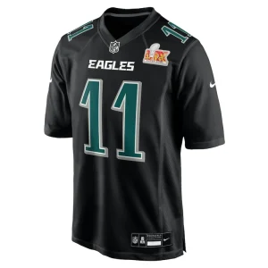 A.j. brown philadelphia eagles nike super bowl lix fashion game player jersey Carbon black M