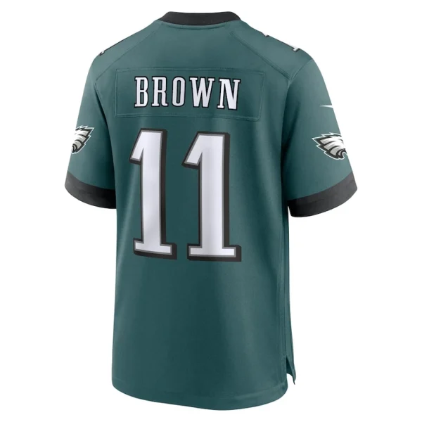 A.j. brown philadelphia eagles nike super bowl lix game player jersey Midnight green L