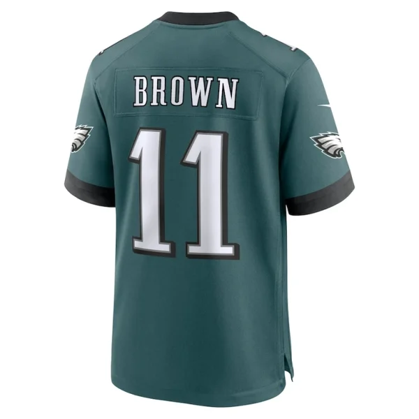 A.j. brown philadelphia eagles nike super bowl lix game player jersey Midnight green L