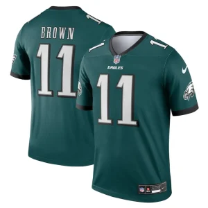 A.j. brown philadelphia eagles nike team legend player performance top Green
