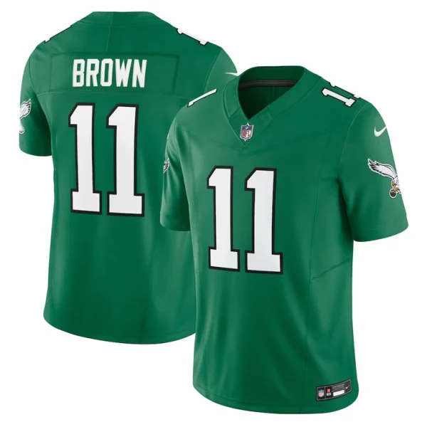 A.j. brown philadelphia eagles nike vapor f.u.s.e. limited jersey Kelly green