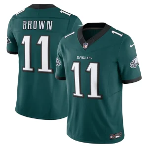 A.j. brown philadelphia eagles nike vapor f.u.s.e. limited jersey Midnight green