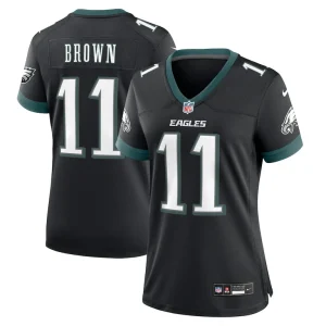A.j. brown philadelphia eagles nike womens alternate game jersey Black