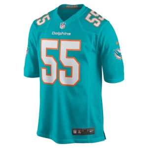Aaron brewer miami dolphins nike game jersey Aqua M