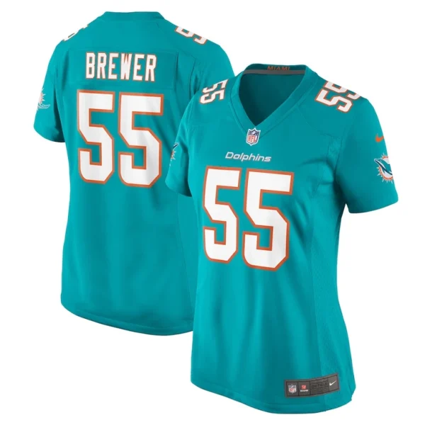 Aaron brewer miami dolphins nike womens game jersey Aqua