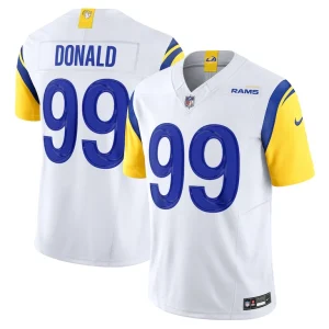 Aaron donald los angeles rams nike vapor f.u.s.e. limited jersey White