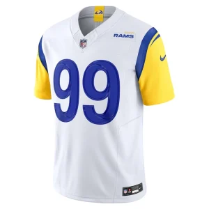 Aaron donald los angeles rams nike vapor f.u.s.e. limited jersey White M