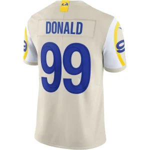 Aaron donald los angeles rams nike vapor limited jersey bone Multi L