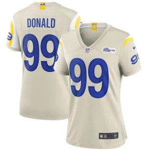Aaron donald los angeles rams nike womens player game jersey bone Multi
