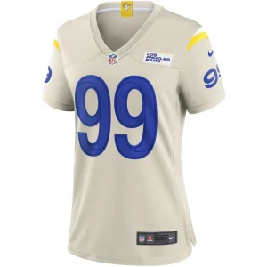 Aaron donald los angeles rams nike womens player game jersey bone Multi M