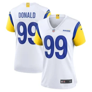 Aaron donald los angeles rams nike womens player jersey White