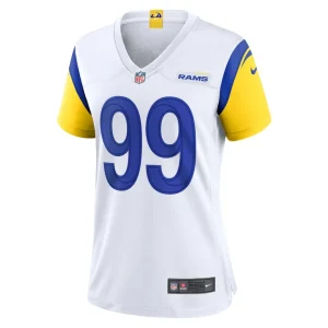 Aaron donald los angeles rams nike womens player jersey White M