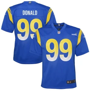 Aaron donald los angeles rams nike youth game jersey Royal