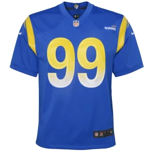 Aaron donald los angeles rams nike youth game jersey Royal Yth M