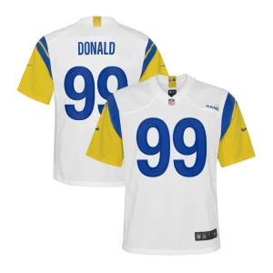 Aaron donald los angeles rams nike youth game jersey White