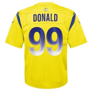Aaron donald los angeles rams nike youth inverted game jersey Gold Yth L
