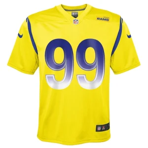 Aaron donald los angeles rams nike youth inverted game jersey Gold Yth M