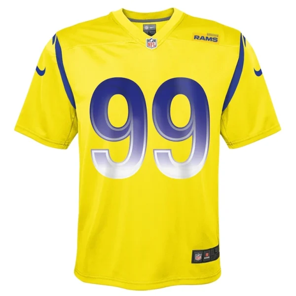 Aaron donald los angeles rams nike youth inverted game jersey Gold Yth M
