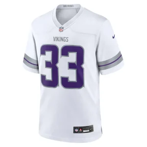 Aaron jones minnesota vikings nike alternate game player jersey White M