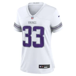 Aaron jones minnesota vikings nike womens alternate game player jersey White M