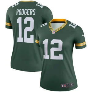 Aaron rodgers green bay packers nike womens team legend player performance top Green