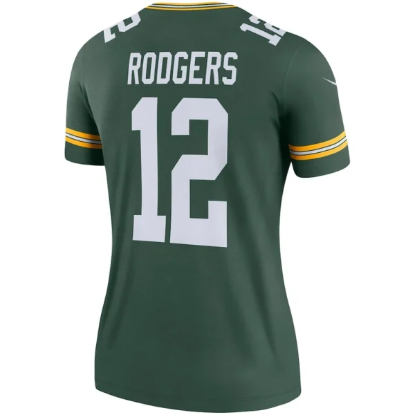 Aaron rodgers green bay packers nike womens team legend player performance top Green L