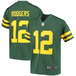 Aaron rodgers green bay packers nike youth game jersey Green