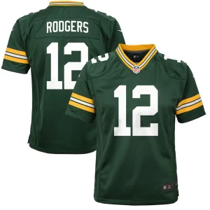 Aaron rodgers green bay packers nike youth game jersey Green