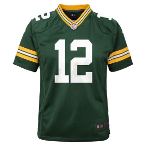 Aaron rodgers green bay packers nike youth game jersey Green Yth M