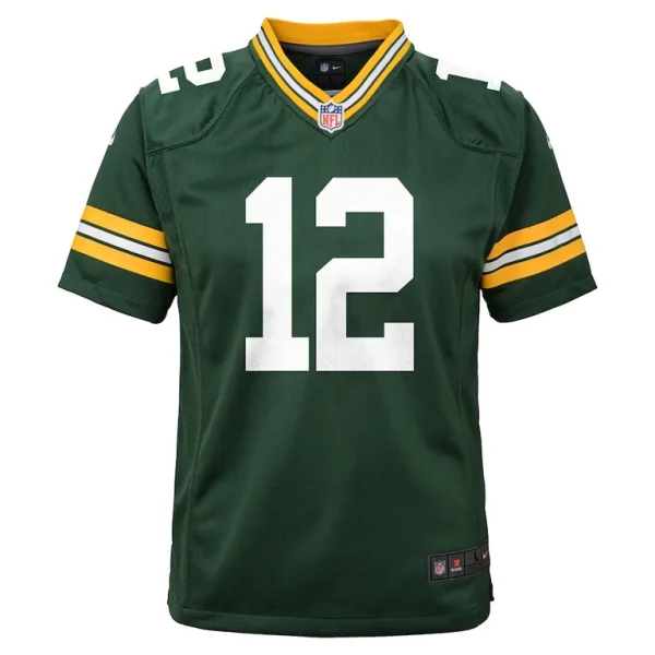Aaron rodgers green bay packers nike youth game jersey Green Yth M