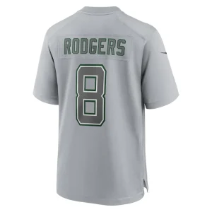 Aaron rodgers new york jets nike atmosphere fashion game jersey Heather gray L