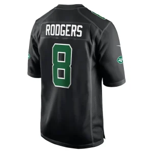 Aaron rodgers new york jets nike fashion game jersey Black L