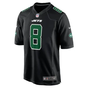 Aaron rodgers new york jets nike fashion game jersey Black M