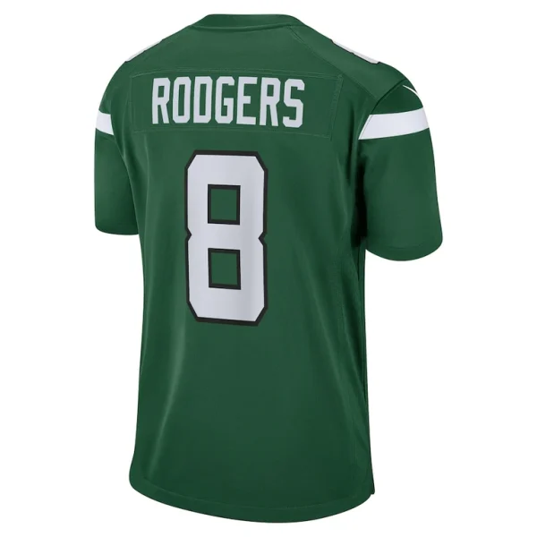 Aaron rodgers new york jets nike game jersey Gotham green L