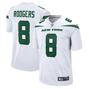 Aaron rodgers new york jets nike game jersey White