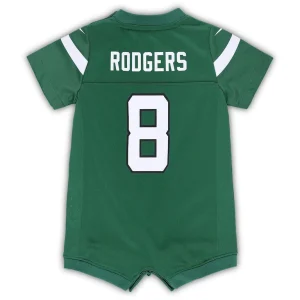 Aaron rodgers new york jets nike newborn infant game romper jersey Green 6 9 MO