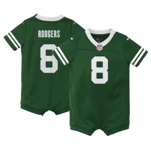 Aaron rodgers new york jets nike newborn infant game romper jersey Legacy green
