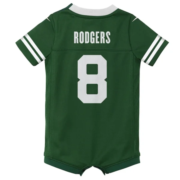 Aaron rodgers new york jets nike newborn infant game romper jersey Legacy green 6 9 MO